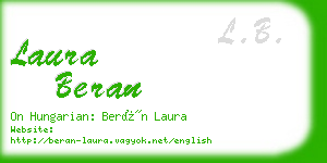 laura beran business card